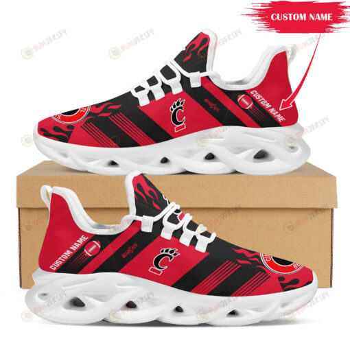 Cincinnati Bearcats Logo Custom Name Pattern 3D Max Soul Sneaker Shoes