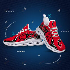 Cincinnati Bearcats Logo Fireball Pattern 3D Max Soul Sneaker Shoes