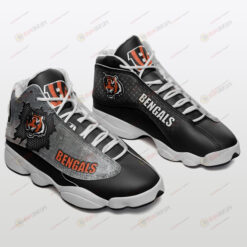 Cincinnati Bengals Air Jordan 13 Shoes Sneakers In Black