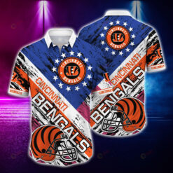 Cincinnati Bengals And Rugby Helmet ??Hawaiian Shirt