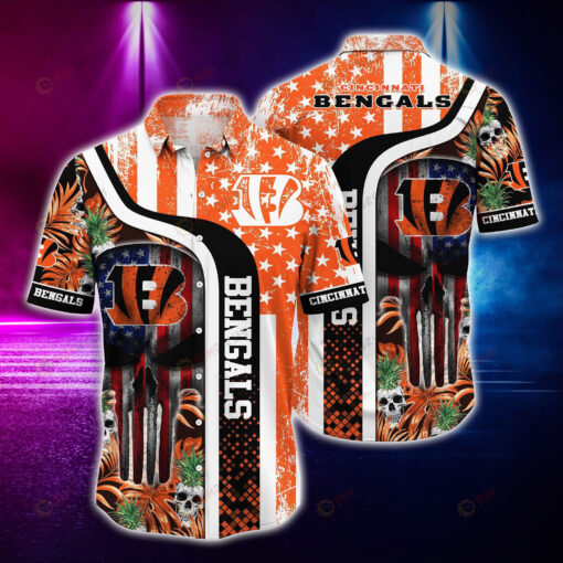 Cincinnati Bengals And Skull ??Hawaiian Shirt
