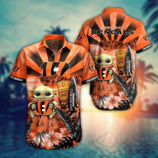 Cincinnati Bengals Baby Yoda Summer ??Hawaiian Shirt