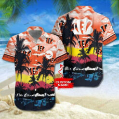 Cincinnati Bengals Custom Name ??3D Printed Hawaiian Shirt