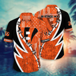 Cincinnati Bengals Flag American Distressed ??3D Printed Hawaiian Shirt