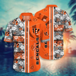 Cincinnati Bengals Floral Tropical ??3D Printed Hawaiian Shirt