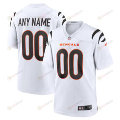 Cincinnati Bengals Game Custom 00 Jersey - White