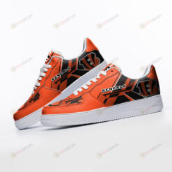 Cincinnati Bengals Logo Pattern Air Force 1 Printed In Orange