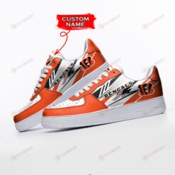 Cincinnati Bengals Logo Pattern Custom Name Air Force 1 Printed