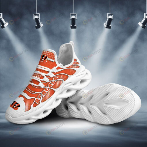 Cincinnati Bengals Logo Unique Cutting Pattern 3D Max Soul Sneaker Shoes