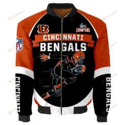 Cincinnati Bengals Super Bowl LVII Champions Running Man Bomber Jacket