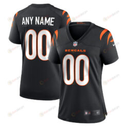 Cincinnati Bengals Women's Custom Game Jersey - Black