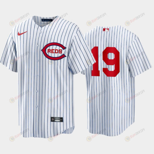 Cincinnati Reds 19 Joey Votto White 2022-23 Field of Dreams Jersey Men's