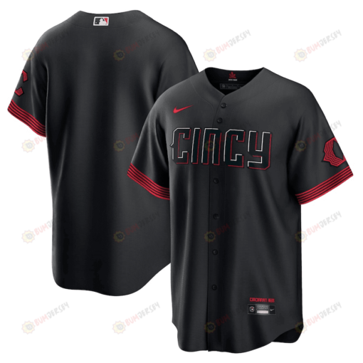 Cincinnati Reds 2023 City Connect Men Jersey - Black