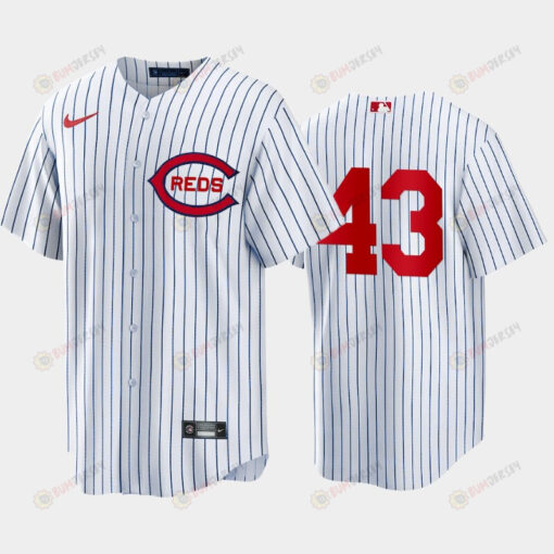 Cincinnati Reds 43 Alexis Diaz White 2022-23 Field of Dreams Jersey Men's