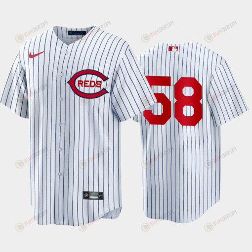 Cincinnati Reds 58 Luis Castillo White 2022-23 Field of Dreams Jersey Men's