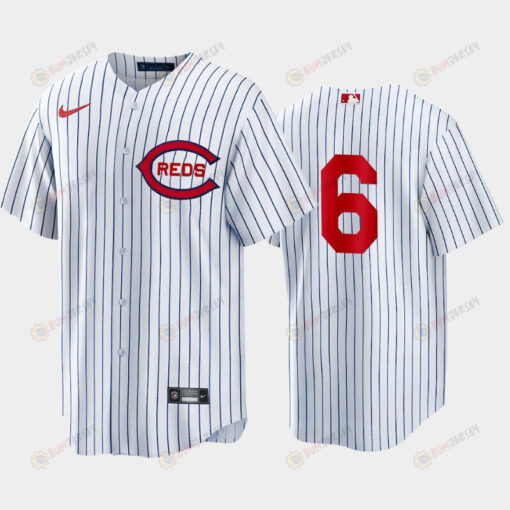 Cincinnati Reds 6 Jonathan India White 2022-23 Field of Dreams Jersey Men's