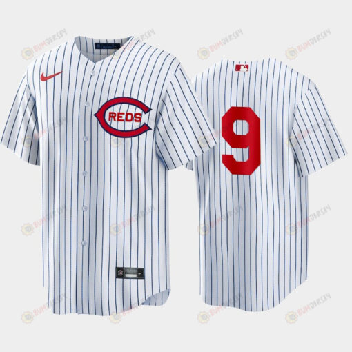 Cincinnati Reds 9 Mike Moustakas White 2022-23 Field of Dreams Jersey Men's