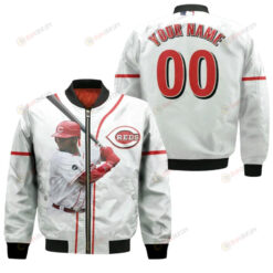 Cincinnati Reds Ken Griffey Jr. 30 Custom Number Name For Reds Fans Bomber Jacket 3D Printed