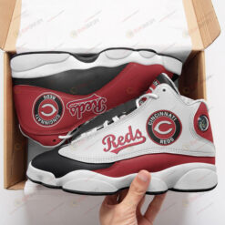 Cincinnati Reds Logo Pattern Air Jordan 13 Shoes Sneakers