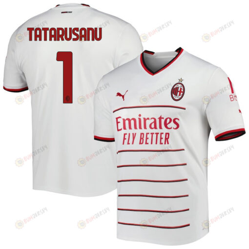 Ciprian T?t?ru?anu 1 AC Milan 2022/23 Away Men Jersey - White/Red