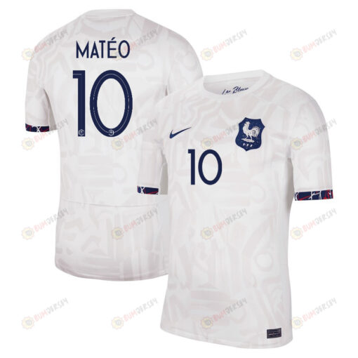 Clara Mat???o 10 France Women's National Team 2023-24 Away Men Jersey