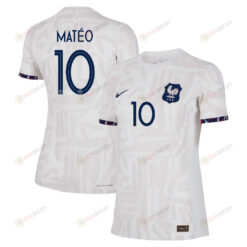 Clara Mat???o 10 France Women's National Team 2023-24 World Cup Away Women Jersey