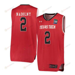 Clarence Nadolny 2 Texas Tech Red Raiders Basketball Jersey Red