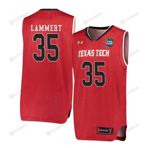 Clark Lammert 35 Texas Tech Red Raiders Basketball Men Jersey - Red