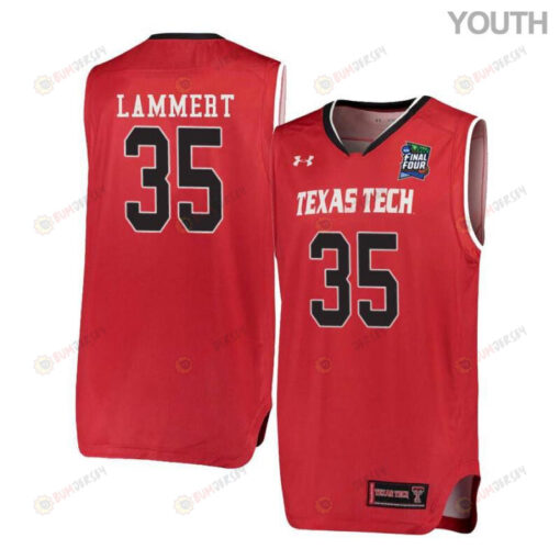 Clark Lammert 35 Texas Tech Red Raiders Basketball Youth Jersey - Red