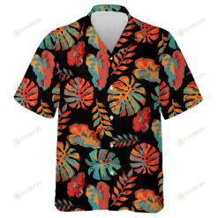 Classic Pattern Of Impressive Tropical Leaves Hippie Style Design Hawaiian Shirt