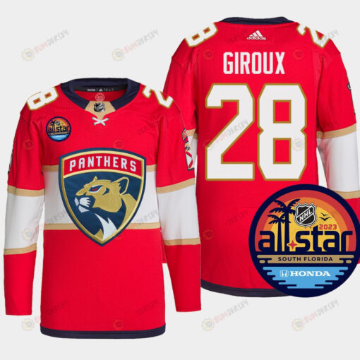 Claude Giroux 28 Florida Panthers Red Jersey 2023 NHL All-Star