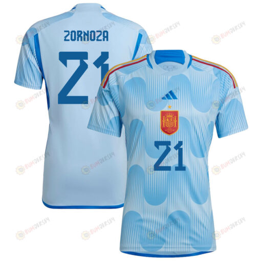 Claudia Zornoza 21 Spain 1 Star Women's National Team 2023-24 World Cup Away WOMEN Jersey