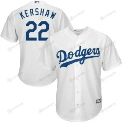 Clayton Kershaw 22 Los Angeles Dodgers Big And Tall Cool Base Player Jersey - White