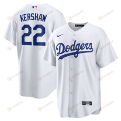Clayton Kershaw 22 Los Angeles Dodgers Home Men Jersey - White