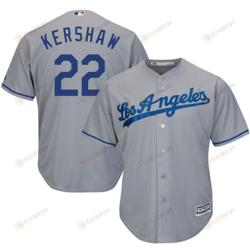 Clayton Kershaw Los Angeles Dodgers Cool Base Player Jersey - Gray