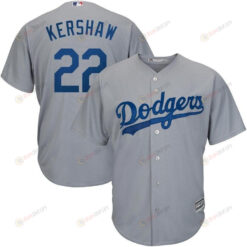 Clayton Kershaw Los Angeles Dodgers Road Official Cool Base Player Jersey - Gray