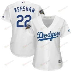 Clayton Kershaw Los Angeles Dodgers Women's 2018 World Series Cool Base Player Jersey - White
