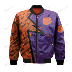 Clemson Tigers Bomber Jacket 3D Printed Abstract Pattern Sport