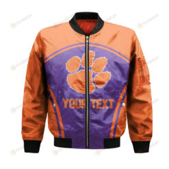 Clemson Tigers Bomber Jacket 3D Printed Curve Style Sport