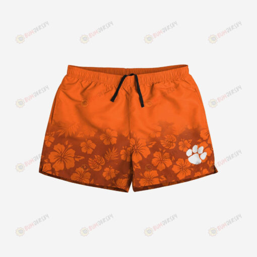 Clemson Tigers Color Change-Up Hawaiian Men Shorts Swim Trunks - Print Shorts