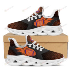 Clemson Tigers Fire Ball Pattern 3D Max Soul Sneaker Shoes