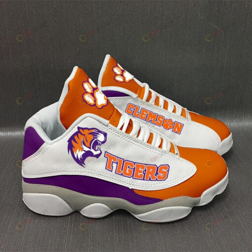 Clemson Tigers Pattern Air Jordan 13 Shoes Sneakers