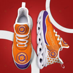 Clemson Tigers Small Logo Pattern 3D Max Soul Sneaker Shoes