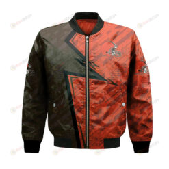 Cleveland Browns Bomber Jacket 3D Printed Abstract Pattern Sport
