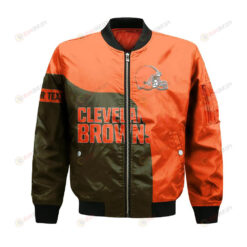 Cleveland Browns Bomber Jacket 3D Printed Curve Style Custom Text And Number