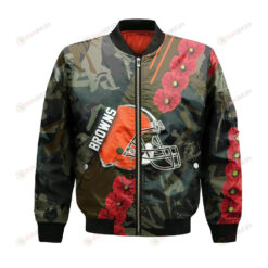Cleveland Browns Bomber Jacket 3D Printed Sport Style Keep Go on
