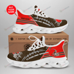 Cleveland Browns Custom Name 3D Max Soul Sneaker Shoes