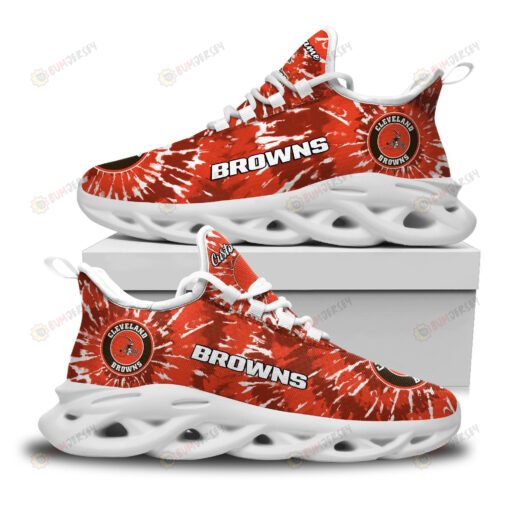 Cleveland Browns Custom Name Logo Pattern 3D Max Soul Sneaker Shoes