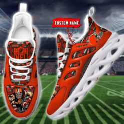 Cleveland Browns Custom Name Player Illustration 3D Max Soul Sneaker Shoes