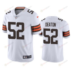 Cleveland Browns Dawson Deaton 52 White Vapor Limited Jersey